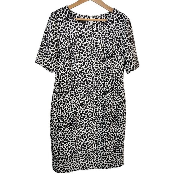 Talbots Animal Print Sheath Dress, size 10 petite - Picture 1 of 9